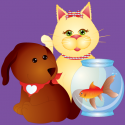 Chiens, chats et poissons rouges